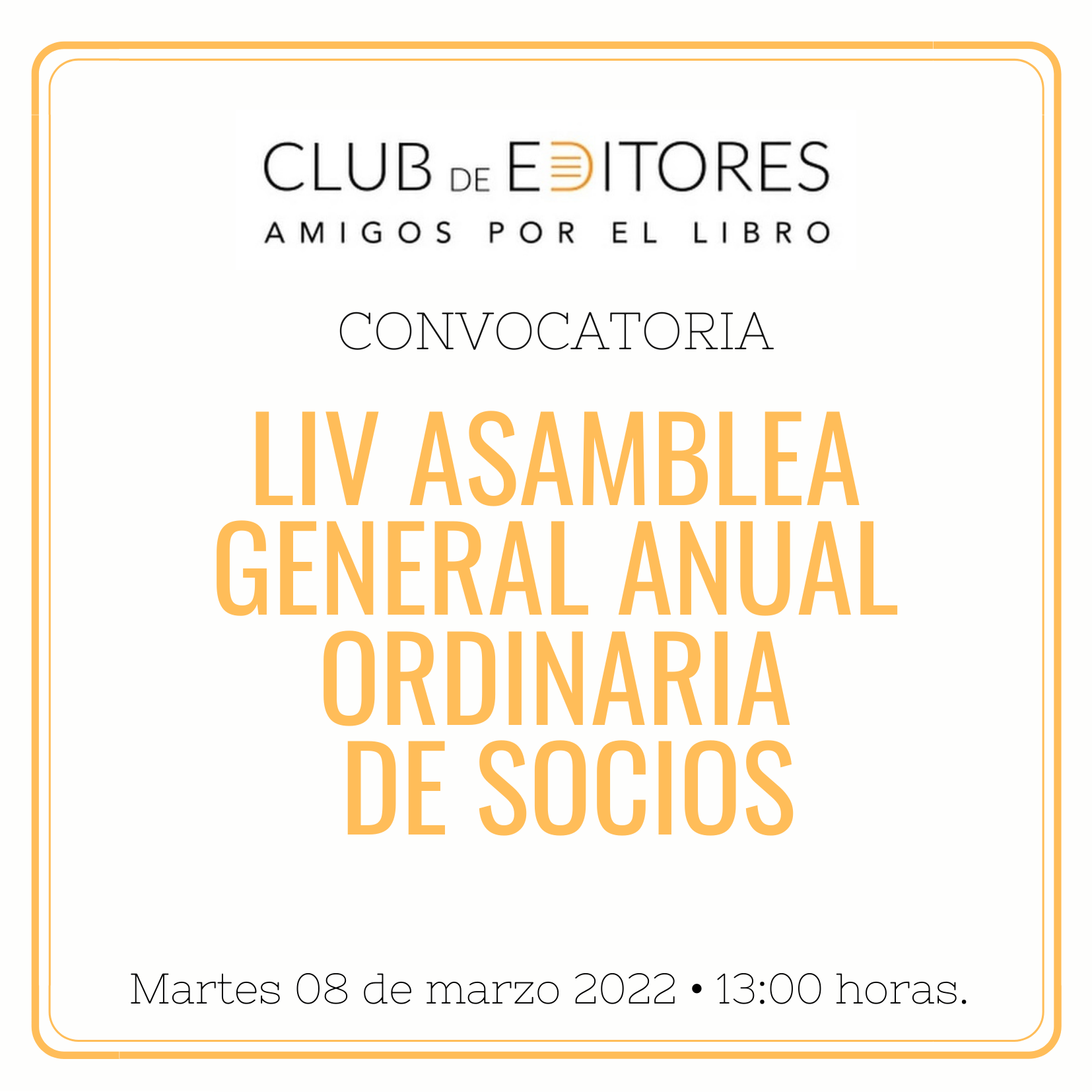 LIV ASAMBLEA GENERAL ANUAL ORDINARIA