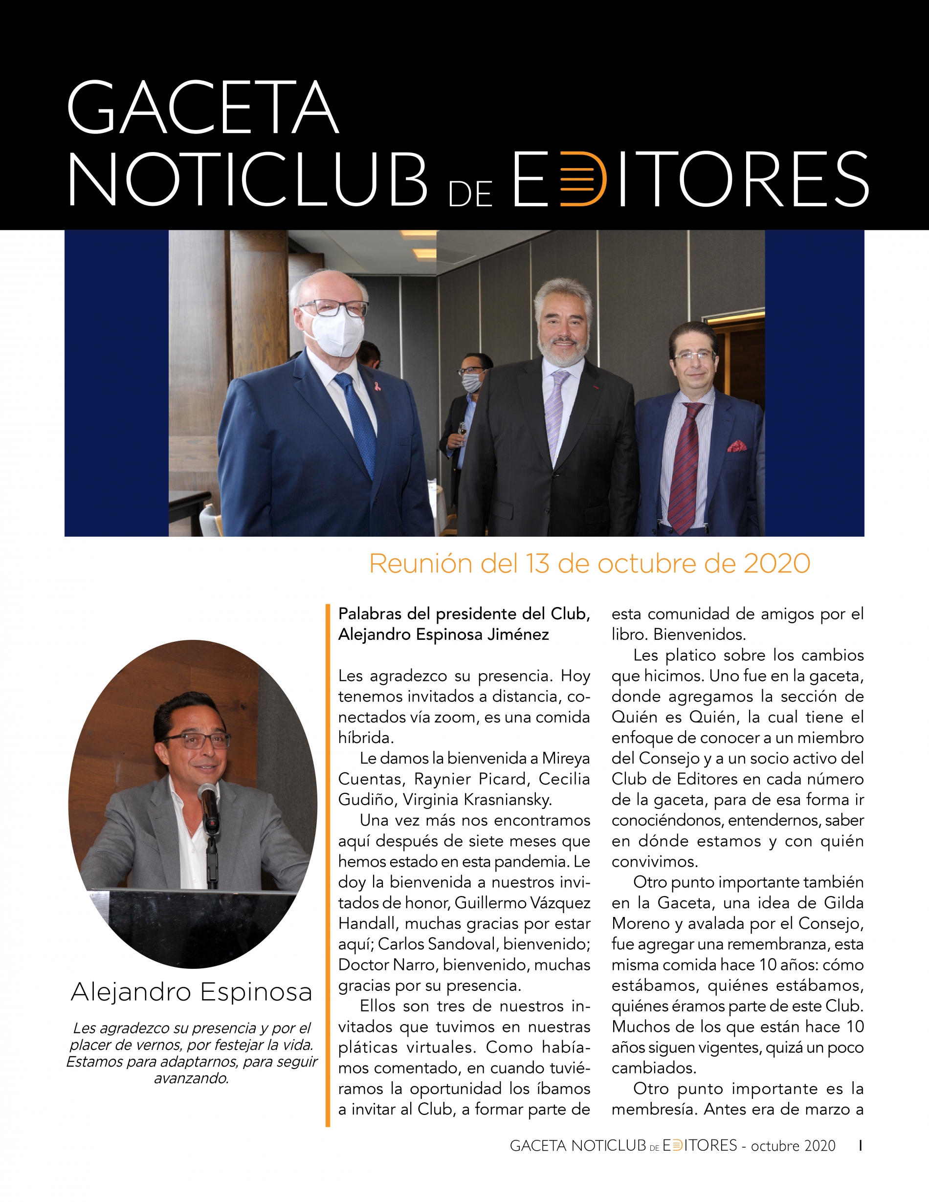 GACETA OCTUBRE 2020