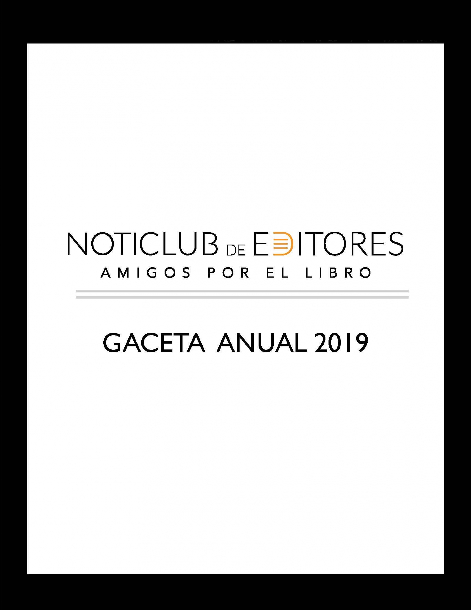 GACETA ANUAL 2019