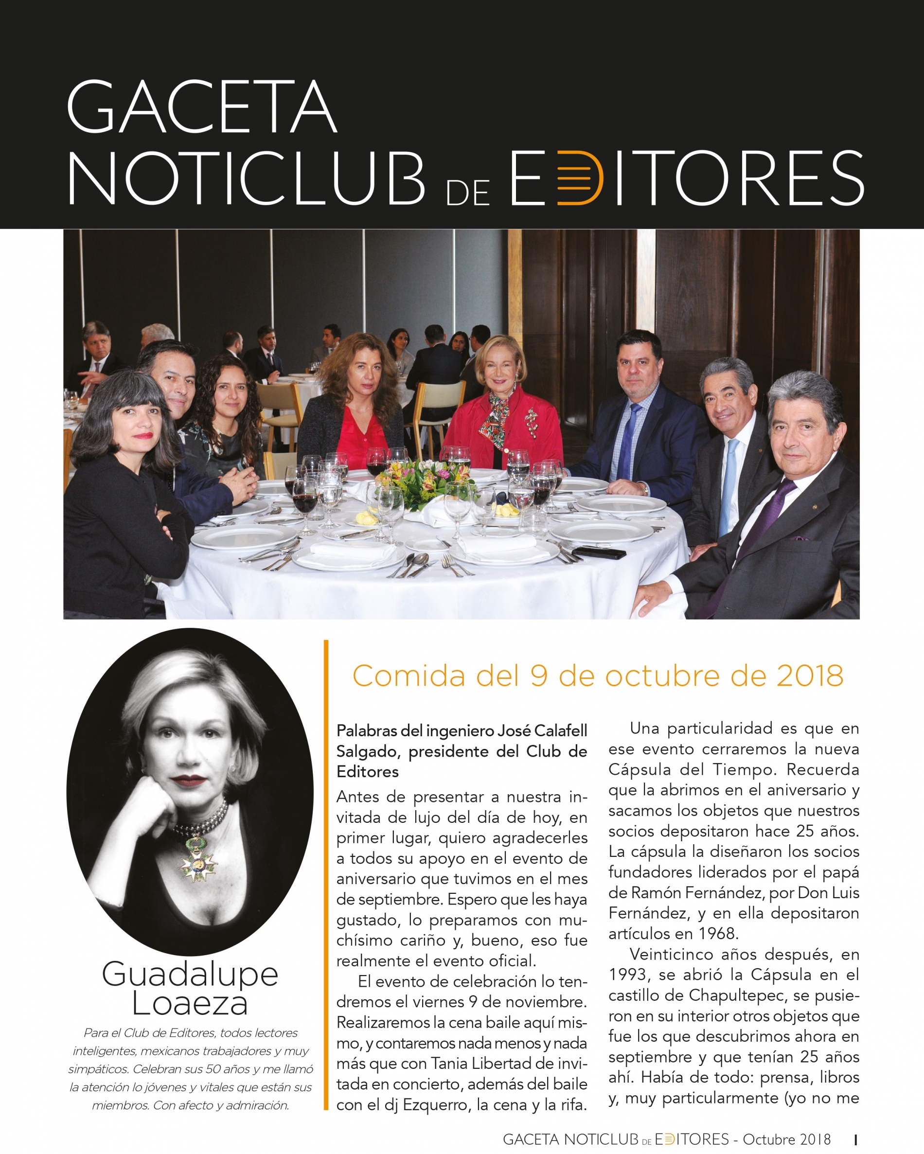 GACETA OCTUBRE 2018